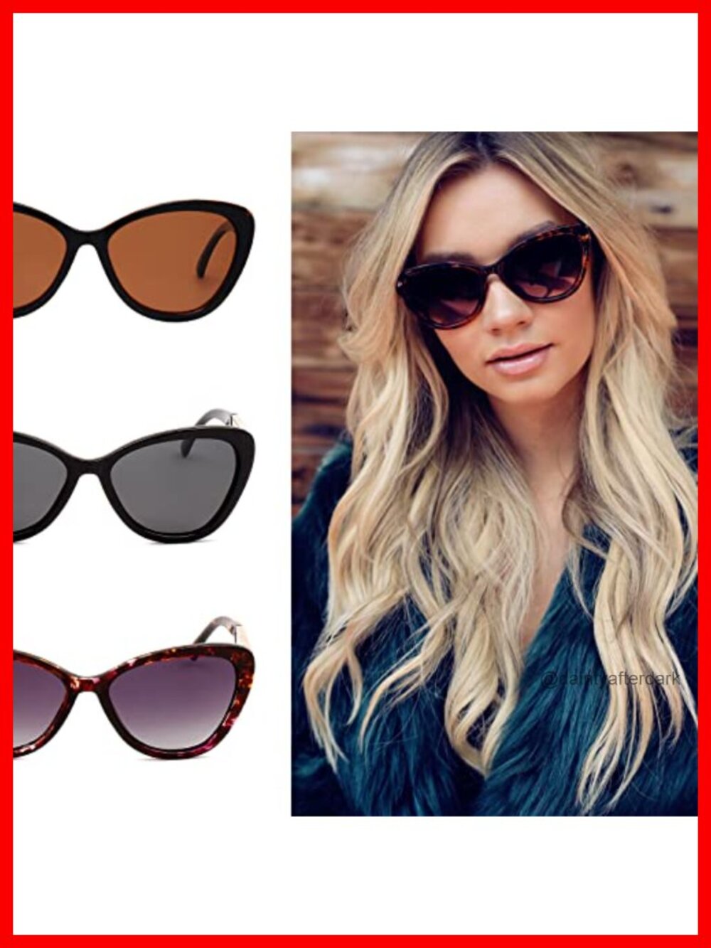 Prive Revaux Cat Eye Sunglasses Polarized UV Protection Handcrafted Women - Picture 4 of 6